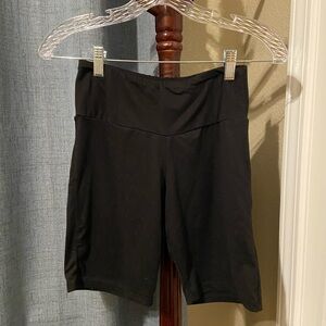 One Step Up Women's Black High Rise Comfy Biker Shorts Size Long Shorts Medium